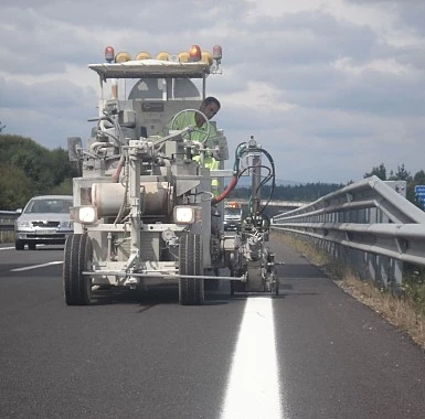 Señalización horizontal de carreteras.