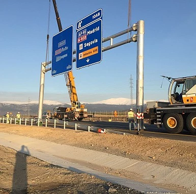 Señalización vertical de carreteras.