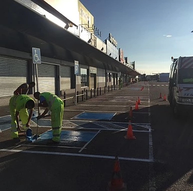 Señalización horizontal de carreteras