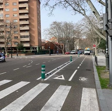 Ciclocarril en Valladolid ciudad